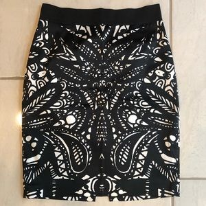 FINAL MARKDOWN-Express black and white skirt